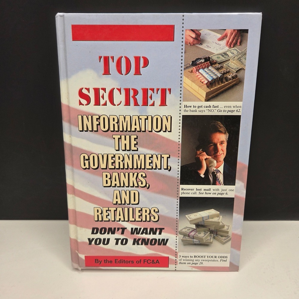 FC&A Top Secret Information Government Banks Retailers Hardcover Book Vintage